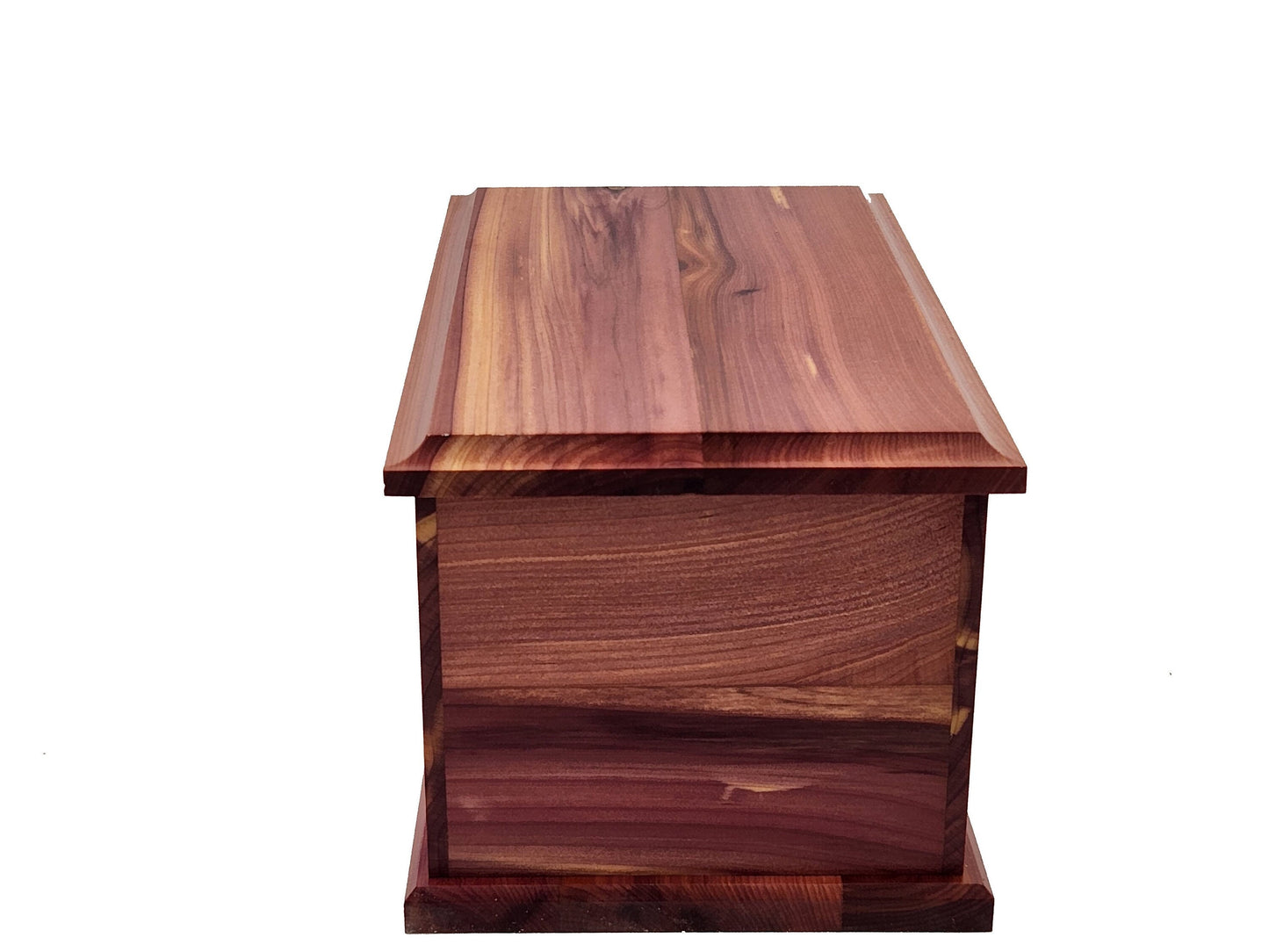 Wooden Cedar Cremation Urn – Holds 300 lbs