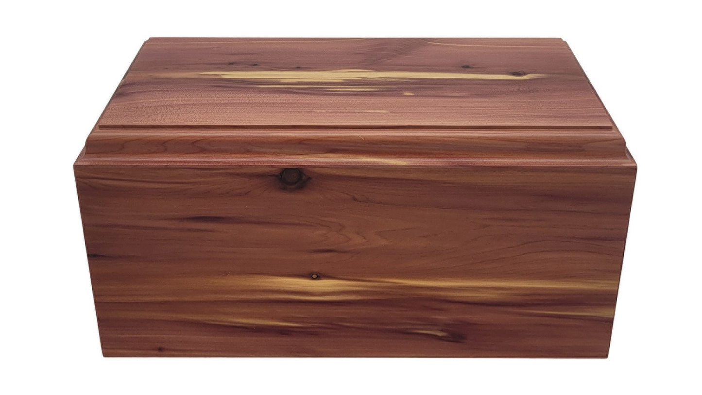 Handcrafted Cedar Cremation Urn – 200 Cubic Inches