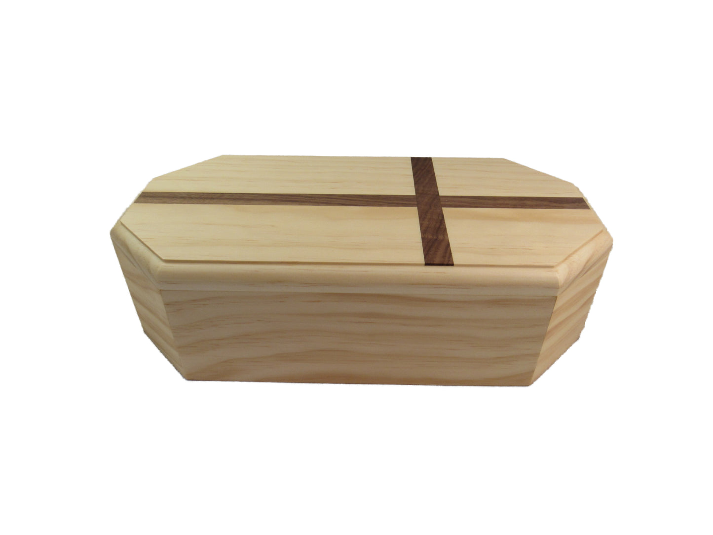 Dignified Premium Oak Urn w/cross