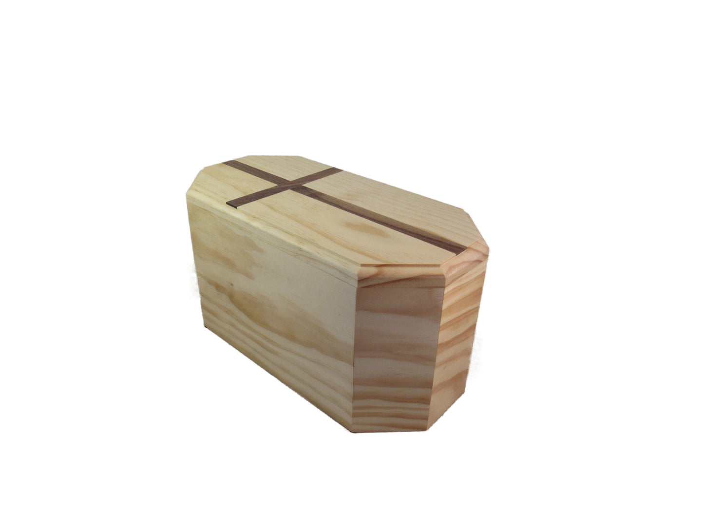 Dignified Premium Pine Companion Urn w/cross