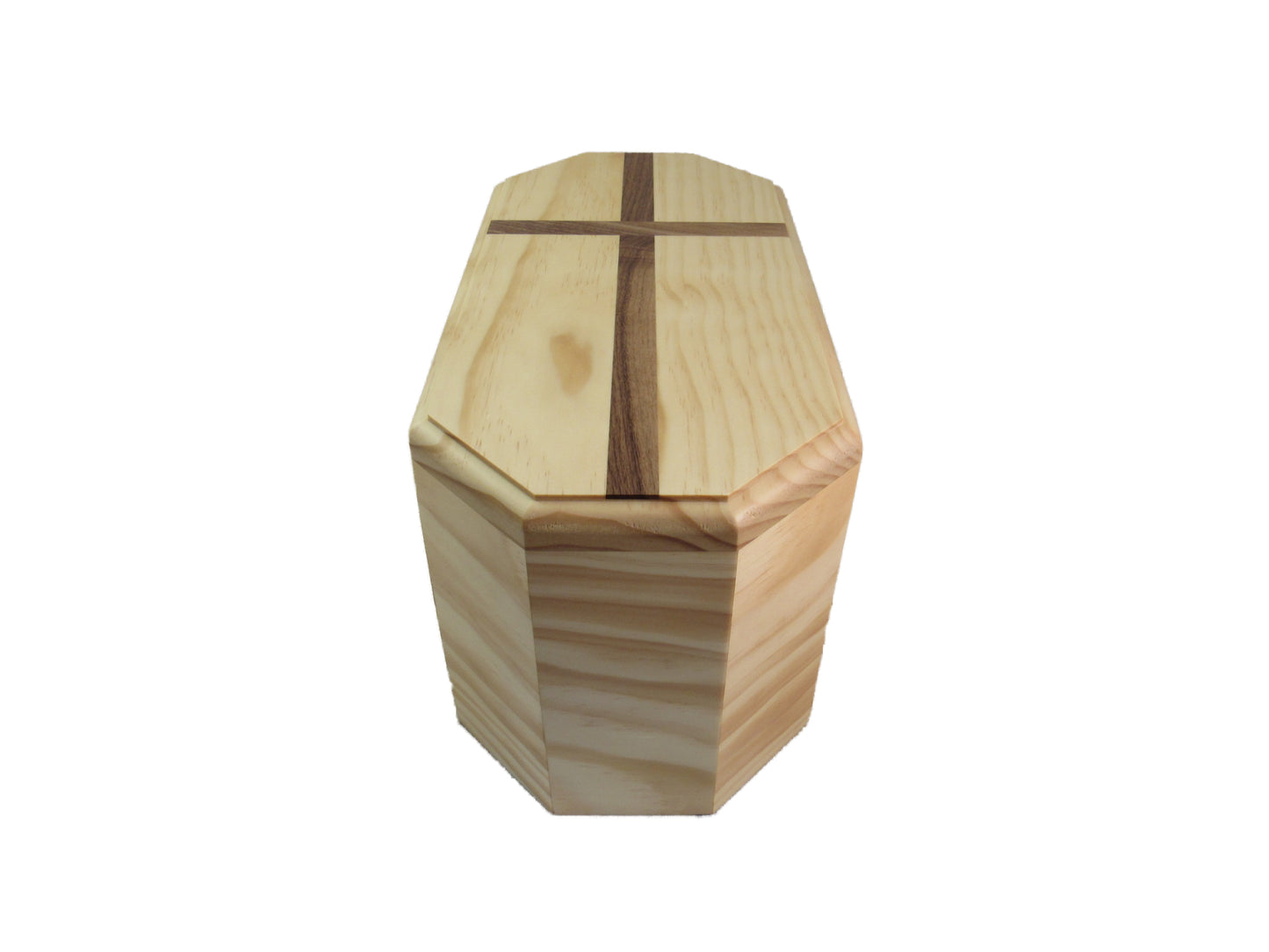 Dignified Premium Pine Companion Urn w/cross