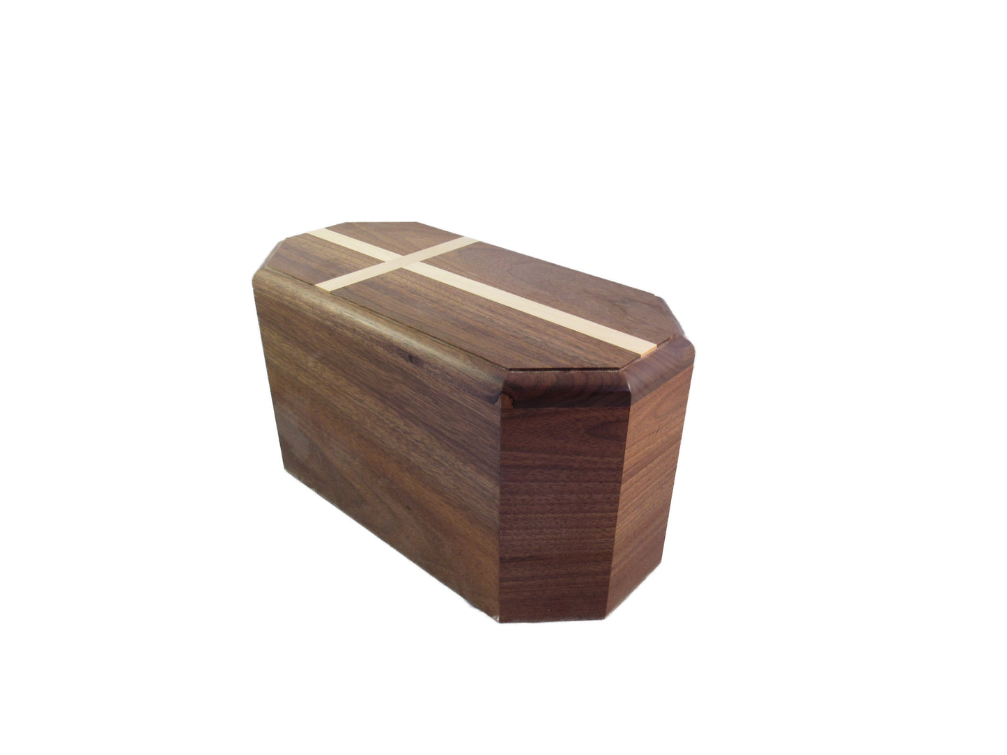 Dignified Premium Walnut Companion Urn/Maple Cross