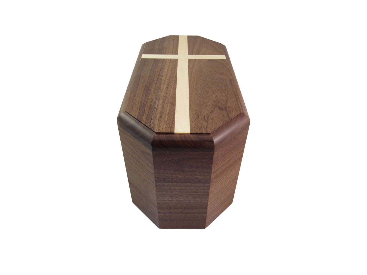 Dignified Premium Walnut Companion Urn/Maple Cross