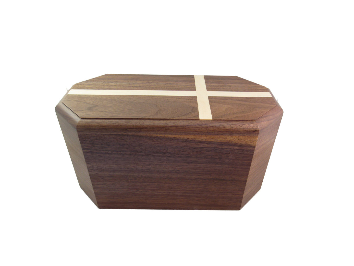 Dignified Premium Walnut Companion Urn/Maple Cross