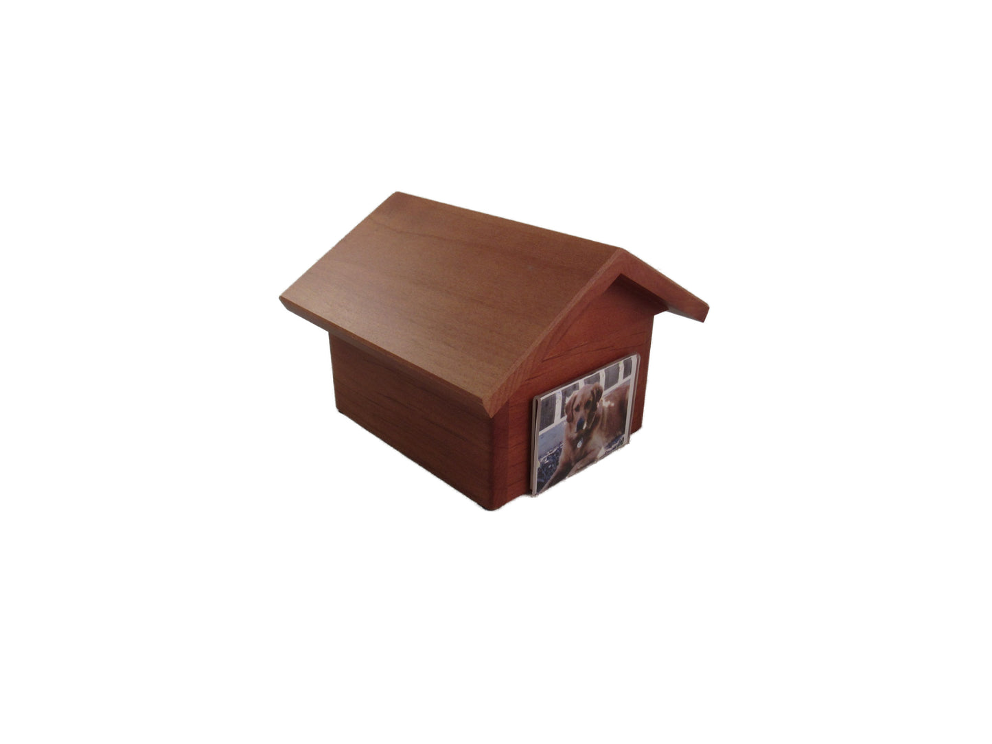 Shep Dog-house Urn-small cherry finish