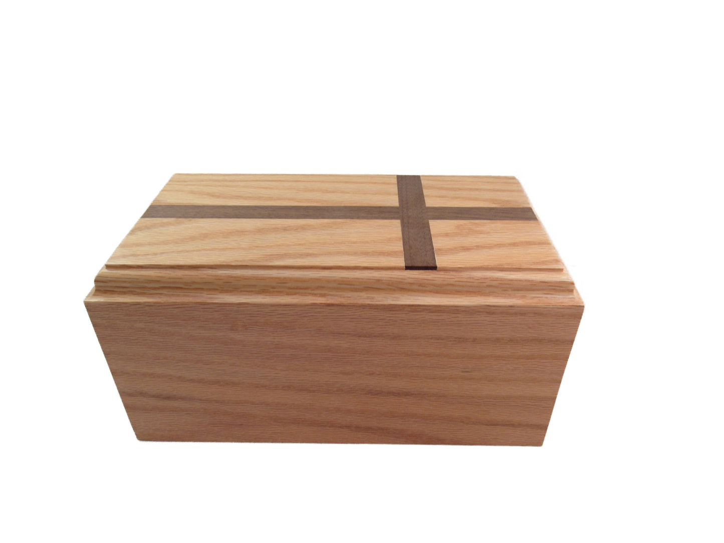 Traditional Oak Companion Premium Urn w/cross