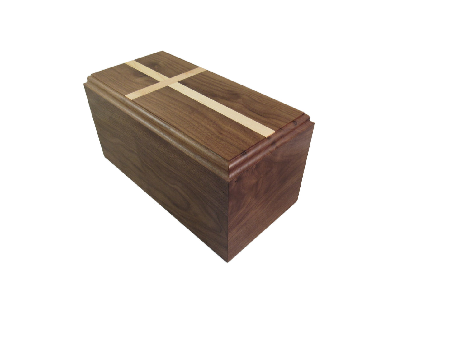 Traditional Walnut Urn w/cross