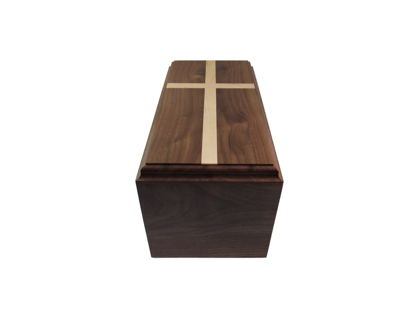 Traditional Walnut Urn w/cross