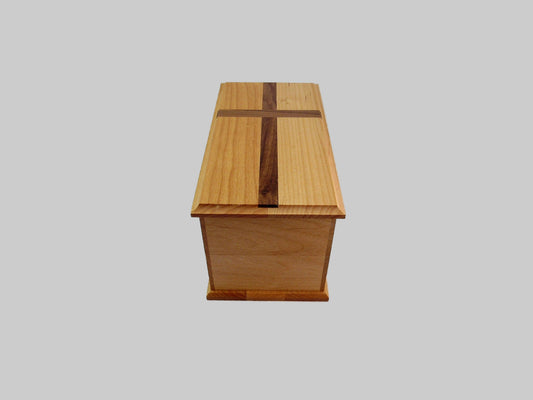 Exra Large Alder Urn w/walnut cross #200