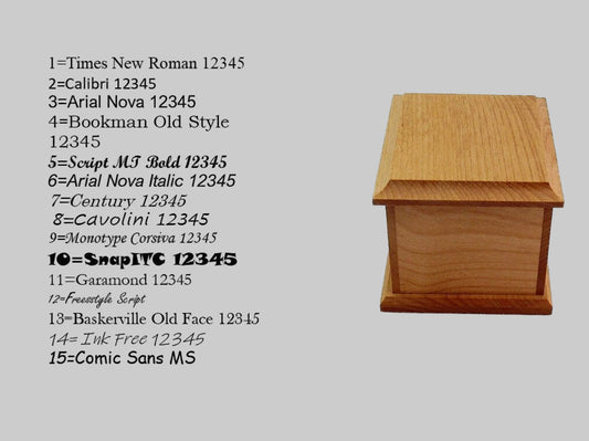 Handmade Small Keepsake Cremation Urn – Engraved Memorial