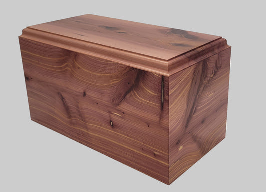 Handcrafted Cedar Cremation Urn – 200 Cubic Inches