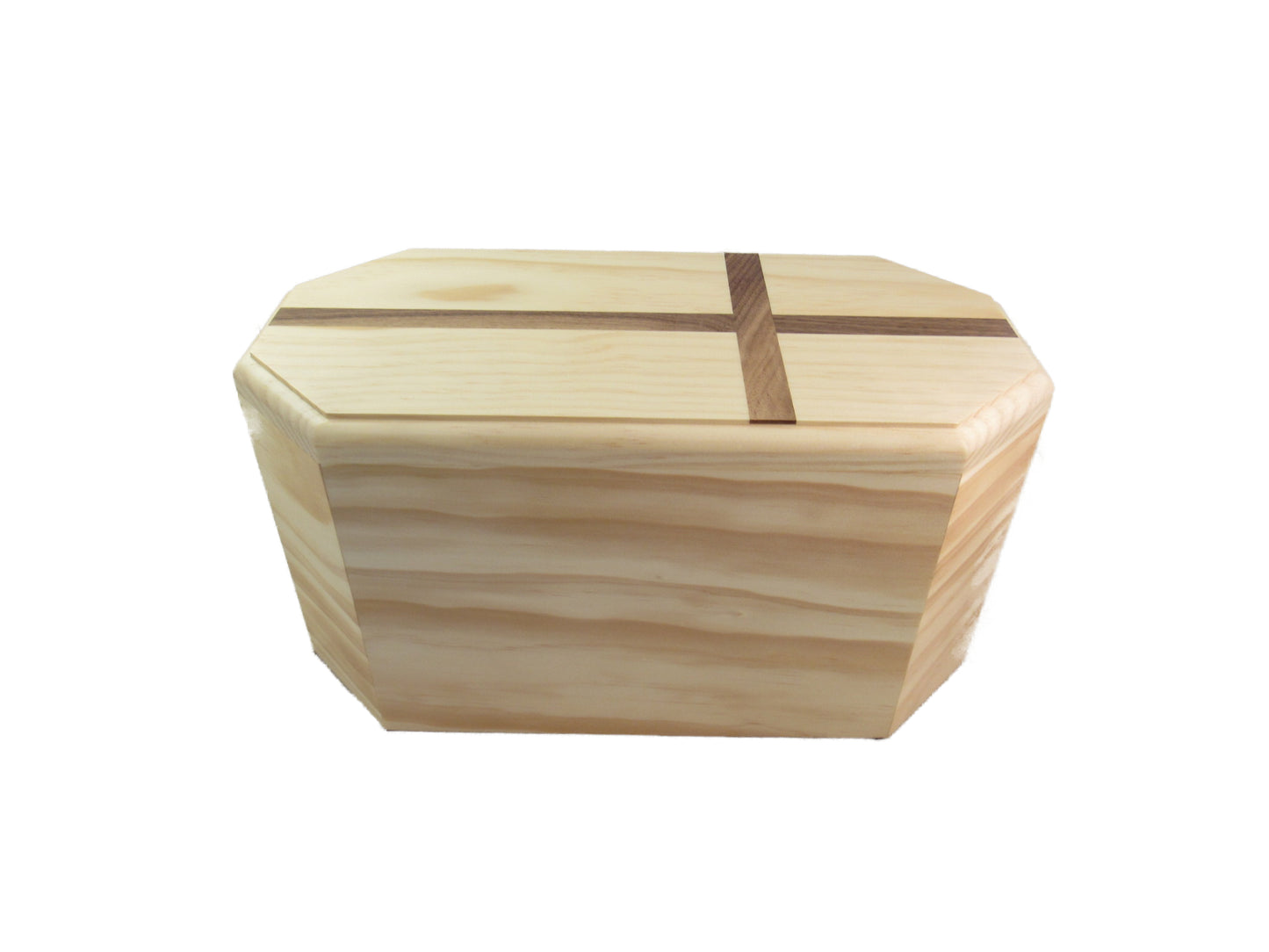 Dignified Premium Pine Companion Urn w/cross