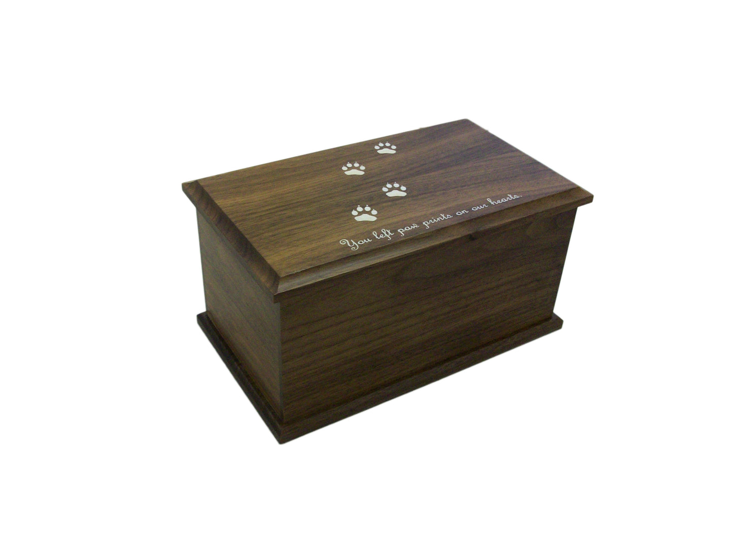Walnut Dog Prints Urn